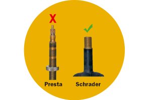 Gama Bike - Válvula presta e Schrader
